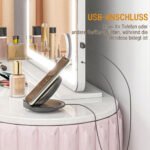 Kosmetinis veidrodis su LED apšvietimu, USB jungtimi ir didinimu 80x60 cm – Paveikslėlis 4