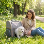 Kuprinė gyvūnams iki 5 kg su kietu dugnu ir tinkliniais langeliais – Paveikslėlis 2