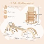 Laipiojimo rinkinys vaikams 4-in-1 su čiuožykla (Natūrali) – Paveikslėlis 2