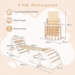 Laipiojimo rinkinys vaikams 4-in-1 su čiuožykla ir arka (Balta) – Paveikslėlis 2