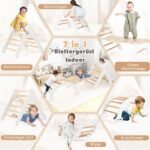 Laipiojimo rinkinys vaikams 4-in-1 su čiuožykla ir arka (Balta) – Paveikslėlis 3
