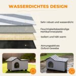 Lauko namelis katėms su platforma ir nuimamu stogu, 70x43x45 cm – Paveikslėlis 5