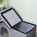 Lauko namelis katėms su platforma ir nuimamu stogu, 70x43x45 cm – Paveikslėlis 8