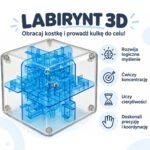 Loginis 3D labirinto kubas su rutuliuku – Paveikslėlis 2