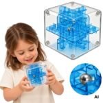 Loginis 3D labirinto kubas su rutuliuku