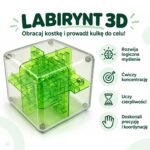 Loginis žaislas labirinto kubas su rutuliuku – Paveikslėlis 2