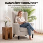 Lounge fotelis su atrama nugarai, porankiais ir juosmens pagalve – Paveikslėlis 5