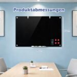 Magnetinė stiklinė lenta 60 x 90 cm su priedais (Juoda) – Paveikslėlis 2