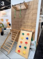 Modulinė sienelė su gimnastikos įranga ir minkštu čiužiniu – Paveikslėlis 2