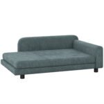 Ortopedinė šunų sofa XL su išimama pagalve ir 5 cm kojelėmis iki 35 kg šunims