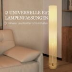 Pastatomas šviestuvas su lininiu gaubtu ir kojiniu jungikliu – Paveikslėlis 4