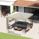 Paviljono atsarginis stogas 3 x 3 m su vandens nutekėjimo angomis ir UPF30+ apsauga – Paveikslėlis 10