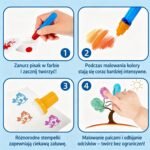 Piešimo rinkinys su flomasteriais ir antspaudais – Paveikslėlis 4