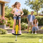 Pogo šokinėjimo lazda vaikams iki 80 kg su plienine konstrukcija – Paveikslėlis 3