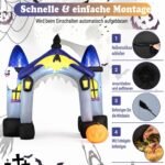 Pripučiamas Helovino dekoras – arka su LED apšvietimu (Įvairiaspalvė) – Paveikslėlis 5
