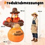Pripučiamas kalakutas su moliūgu Padėkos dienos šventei (Oranžinė) – Paveikslėlis 2