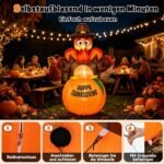 Pripučiamas kalakutas su moliūgu Padėkos dienos šventei (Oranžinė) – Paveikslėlis 5