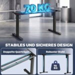 Reguliuojamo aukščio stalo rėmas su elektriniu valdymu ir atminties funkcija – Paveikslėlis 5