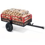 Savaeigė metalinė priekaba-savivartis iki 700 kg apkrovai (Raudona ir juoda) – Paveikslėlis 2