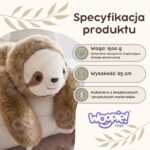 Sensorinis pliušinis tinginys 1,5 kg, 65 cm – Paveikslėlis 8