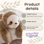 Sensorinis pliušinis tinginys 1,5 kg, 65 cm – Paveikslėlis 9