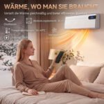 Sieninis keraminis šildytuvas 2000 W su Wi-Fi ir termostatu – Paveikslėlis 4