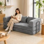 Sofa-lova 5-in-1 su 205 cm pločio miegama vieta ir putų užpildu – Paveikslėlis 10