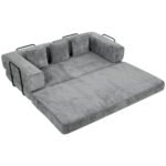 Sofa-lova 5-in-1 su 205 cm pločio miegama vieta ir putų užpildu