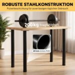 Stalo kojos pramoninio stiliaus, 73 cm aukščio, metalinės, 200 kg apkrovai – Paveikslėlis 4