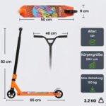 Stunt paspirtukas su aliuminio korpusu ir 360° Y formos vairu – Paveikslėlis 3