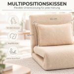 Sulankstomas fotelis-lova 3-in-1 su pagalve ir 5 padėčių atlošu – Paveikslėlis 7