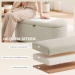 Suoliukas su daiktadėže 91 cm, aptrauktas šenilu – Paveikslėlis 7