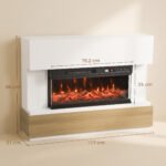 TV spintelė su elektriniu židiniu iki 55 colių televizoriui – Paveikslėlis 3