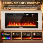TV spintelė su elektriniu židiniu, skirta iki 55 colių televizoriams – Paveikslėlis 5