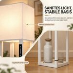 Toršeras su 3 lentynomis ir reguliuojama LED šviesa, 159 cm – Paveikslėlis 7