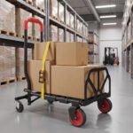 Transportavimo vežimėlis 2-in-1 su sulankstoma konstrukcija ir plieniniu rėmu – Paveikslėlis 2