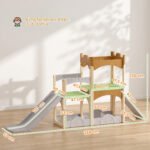 Vaikiška čiuožykla 5-in-1 su kopėčiomis ir daiktadėže 3–6 metų vaikams – Paveikslėlis 3