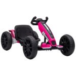 Vaikiškas elektrinis kartingas su 12V varikliais ir reguliuojama sėdyne
