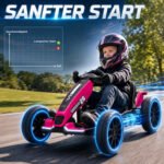 Vaikiškas elektrinis kartingas su 12V varikliais ir reguliuojama sėdyne – Paveikslėlis 4