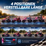 Vaikiškas elektrinis kartingas su 12V varikliais ir reguliuojama sėdyne – Paveikslėlis 5