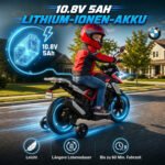 Vaikiškas elektrinis motociklas BMW su ličio jonų akumuliatoriumi ir pagalbiniais ratukais – Paveikslėlis 5
