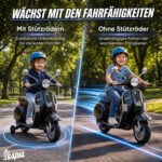 Vaikiškas elektrinis motoroleris Vespa PX150 su ličio akumuliatoriumi ir ratukais – Paveikslėlis 5