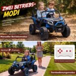 Vaikiškas elektromobilis UTV dvivietis su 24V baterija ir nuotolinio valdymo pultu 240W – Paveikslėlis 7