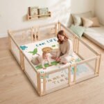 Vaikiškas žaidimų kilimėlis 150x200 cm su 3 cm putų poliuretano užpildu ir flaneliu – Paveikslėlis 2