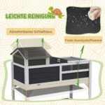 Vėžlių namelis su dviem aukštais, rampa, lentyna ir reguliuojamu šviestuvo laikikliu – Paveikslėlis 6