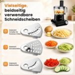 Virtuvės kombainas 1500 W 2,5 l talpos (Juoda) – Paveikslėlis 3