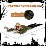 Zombio dekoracija su garso jutikliu (Žalia) – Paveikslėlis 2