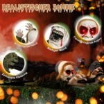 Zombio dekoracija su garso jutikliu (Žalia) – Paveikslėlis 3