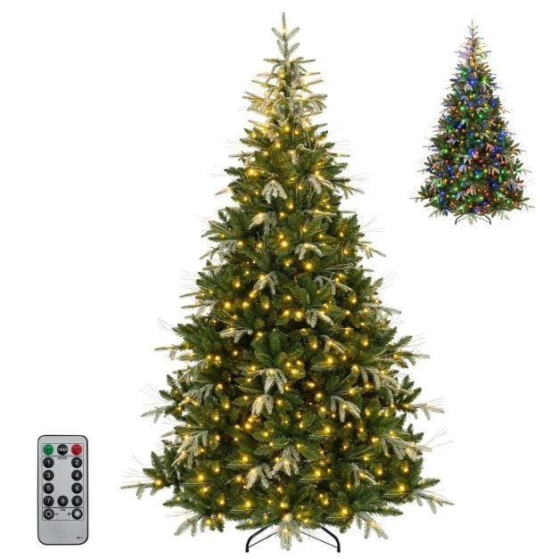 dirbtine-eglute-su-led-apsvietimu-ir-2008-sakelemis-228-cm-zalia Dirbtinė eglutė su LED apšvietimu ir 2008 šakelėmis 228 cm (Žalia) – Paveikslėlis 1