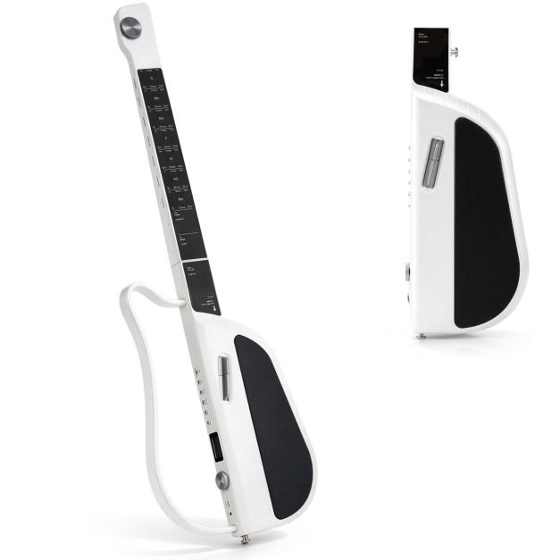 ismanioji-belaide-gitara-su-lieciamais-klavisais-ir-sviesos-efektais-balta Išmanioji belaidė gitara su liečiamais klavišais ir šviesos efektais (Balta)